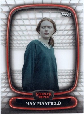 2025 Topps High Tek Stranger Things Max Mayfield #42 ACETATE Hawkins Lab Pattern