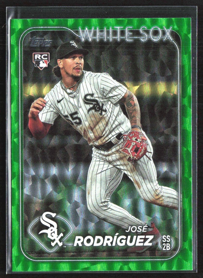 Jose Rodriguez 2024 Topps Green Foil RC /499 #86 Chicago White Sox