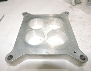 1" Moroso aluminum Holley 4 hole 1 11/16 OD carb spacer Dirt Nascar Late Model