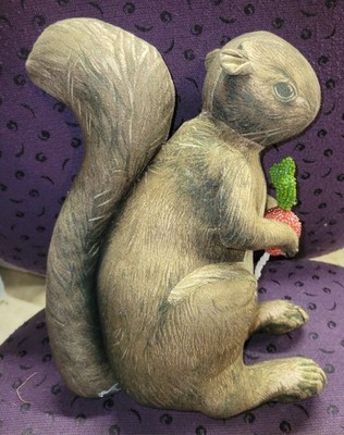 John Derian Target Thanksgiving Squirrel Radish Pillow 11x8 Beaded Holiday Decor