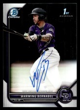 2022 Bowman #CPA-WB Warming Bernabel Chrome Prospects Autographs