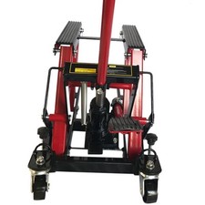 1500 Lbs Motorcycle Atv Hydraulic Jack Foot Operated Quad Floor Hoist Tool Red