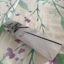 Tourmalinated Quartz Crystal Healing Point Polished with Black Inclusions