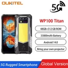 Oukitel WP100 TITAN 5G Rugged Phone 6.8-inch 100 lumens Projector 33000mAh 200MP