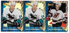 JEFF FRIESEN BRIAN ROLSTON 3 CARD ROOKIE LOT 1994-95 SELECT YOUTH EXPLOSION YE9