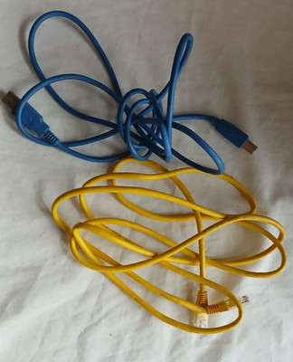 Two Cables - Two Cables : Ethernet and Printer Cable