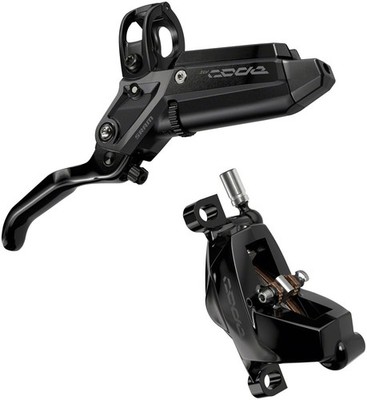 SRAM Code Silver Stealth 4-Piston Hydraulic Disc Brake & Lever - Aluminum, Post