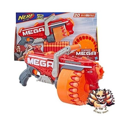 NEU Nerf Mega Megalodon E2849 Rapid-Fire Typ Rotierende Trommel mit 20 Darts /