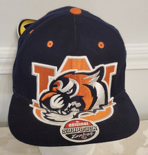 Auburn Tigers University NCAA Original Snapback Zephyr Hat AOP Blue NWT Y2K