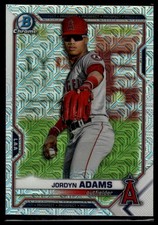 2021 Bowman Chrome #BCP-156 Jordyn Adams Prospects Mojo Refractor