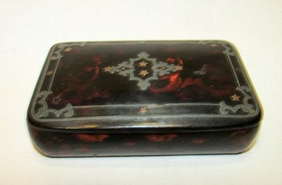LARGE TOBACCO BOX SNUFFBOX NAPOLEON III scale style 19th century