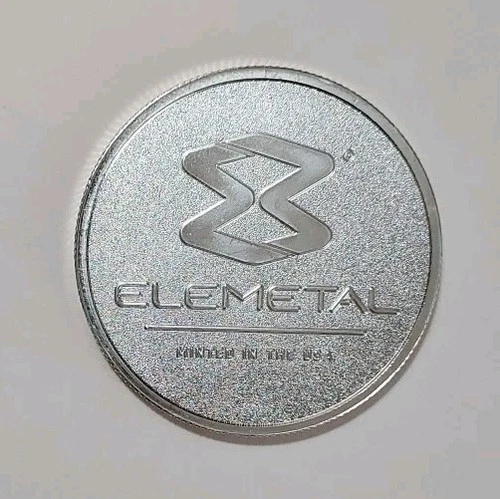 1 Troy Oz Silver Round .999 Elemental USA