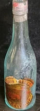 1800's / Early 1900s ~ Ohio Valley Ketchup Bottle ~ W/ Original Label ~ Cork Top