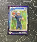 2024 Panini Donruss Optic - Rated Rookie Drake Maye #229 Purple Shock Prizm (RC)