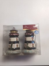 Vintage Lighthouse Beach Salt Pepper Shakers
