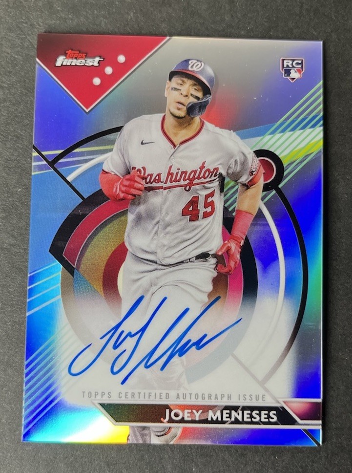 2023 Topps Finest - Finest Autographs Joey Meneses #FA-JM (AU, RC)