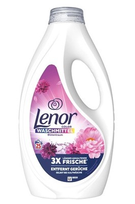 10,88 /L- 4x Lenor Flüssigwaschmittel Color-Amethyst&Blütentraum-1125ml/25 Wäsch