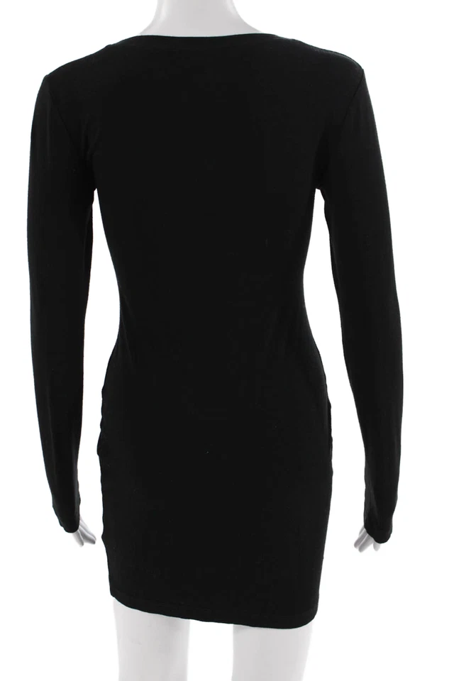 Kimberly Ovitz, Women Dresses Bodycon Mini Black Long Sleeve Size S - Image 3 of 4