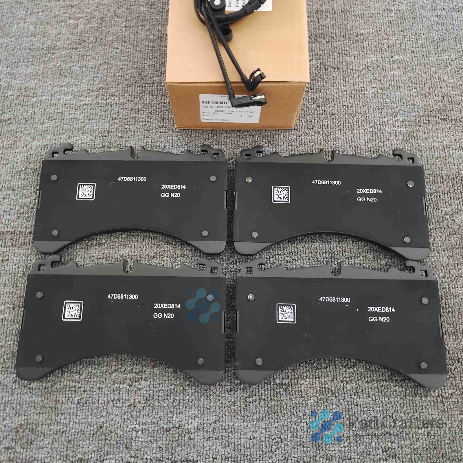 NEW  Front & Rear Brake Pad Kit For Aston Martin DBX, + FREE SENSOR