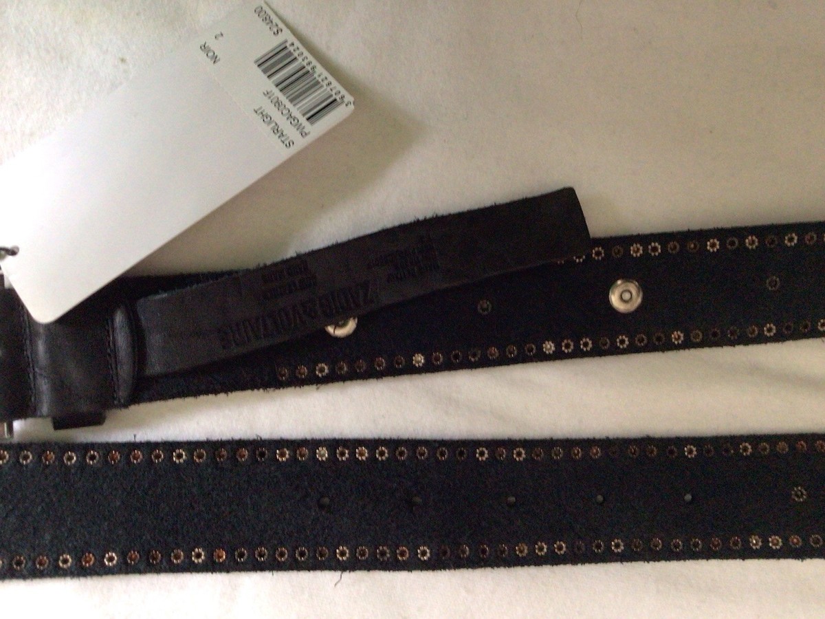 zadig voltaire women Leath Stad belt,black,size 2, NWT, Orig  display picture 3