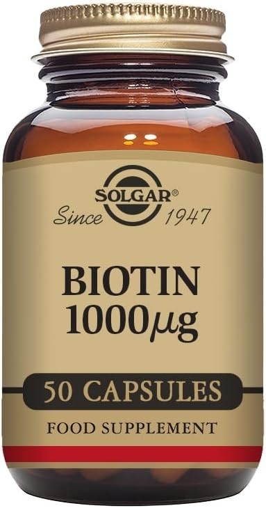 Solgar Biotin 1000 µg Vegetable Capsules - Pack of 50