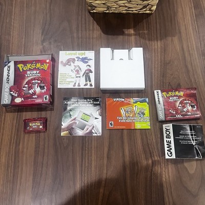 Good Condition Box Pokemon Ruby Gameboy Advance Complete in Box Working Game