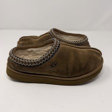 UGG Tasman Slippers Chestnut Brown Suede Shearling Slip On Shoes