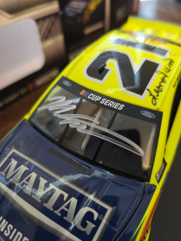 Matt DiBenedetto 2020 Wood Brothers 4X autografado escala 1/24 1 de 540 Leonard  - Imagem 2 de 4