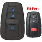Fit Toyota C-HR Prius RAV4 Corolla 3 Button Remote Silicone Key Fob Cover Case