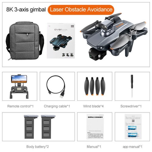 RG106 PRO Drone GPS 3-axis Gimbal 8K HD Dual Camera FPV Quadcopter Smart Follow - Picture 16 of 20