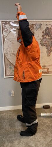 Soul Boss Trockentauchanzug integrierter Mantel/Jacke orange aufblasbar mit Standby-Modus Gr. XLK - Bild 4 von 16
