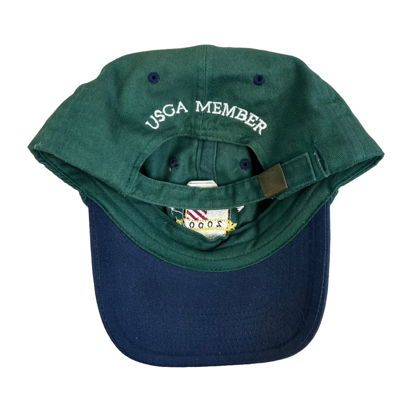 Casquette USGA Pebble Beach 2000 – 100th U.S. Open, Vert Et Marine (Occasion, État Neuf)