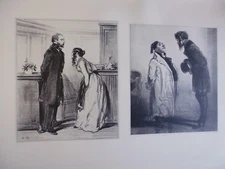 folio engraving: The perfect creditor (1846) by S-G CHEVALIER (GAVARNI)