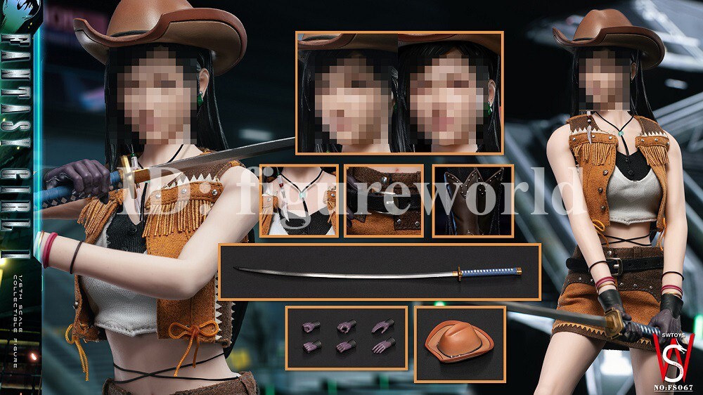 SWTOYS FS067 1/6 Fantasy Girl Cowboy Set for Tifa Lockhart 12