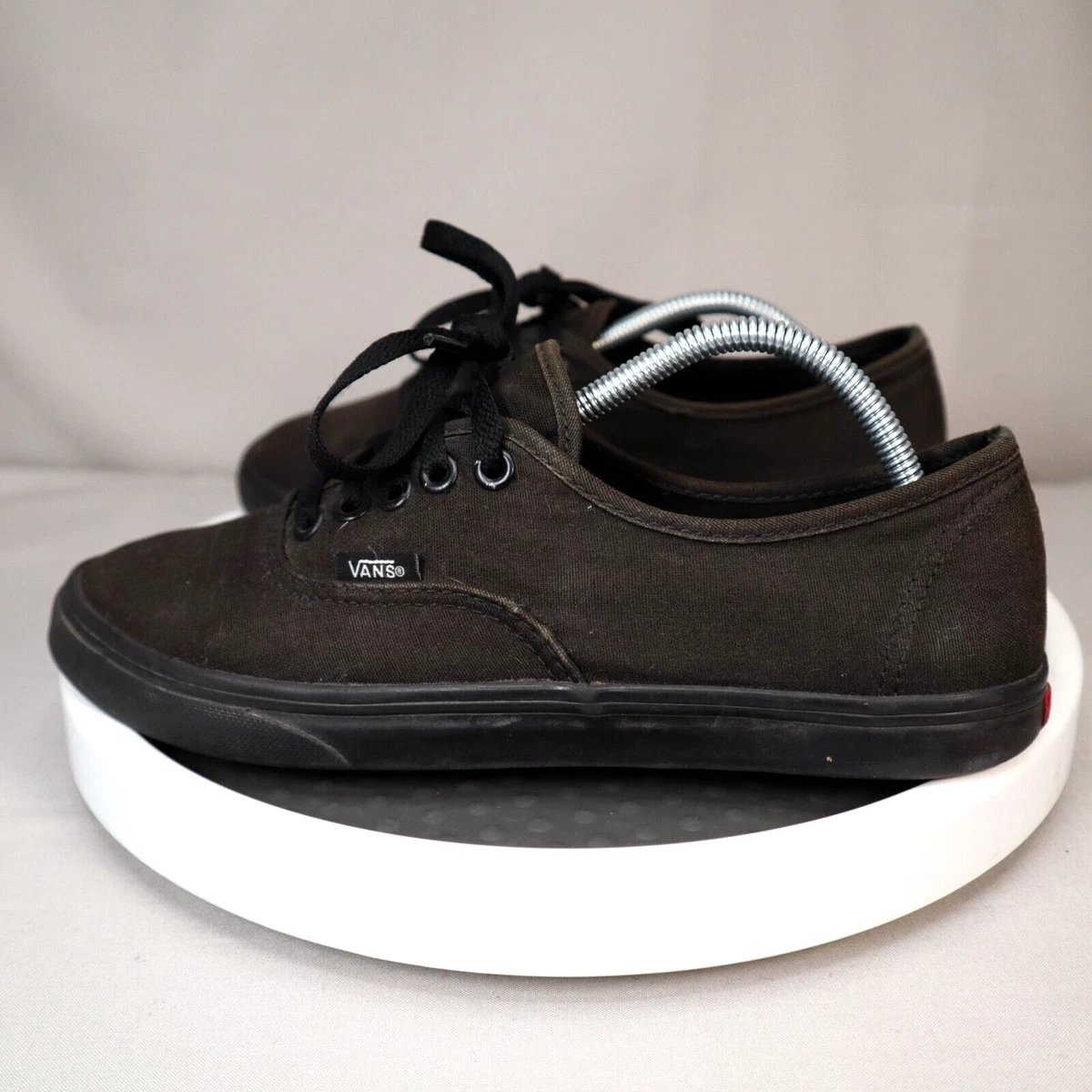 Vans authentic lo pro leather clearance black
