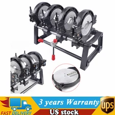 HDPE PP PE Butt Fusion Welding Machine Manual Piping Pipe Fusion Welder 4 Clamps