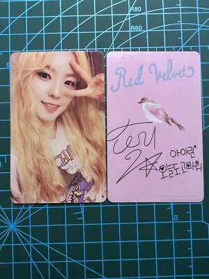 Irene photocard Yeri photocard ice cream cake icc fan made card