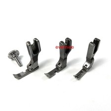Industrial Sewing Machine Hinged Narrow Left, Right & Center Zipper Foot Set
