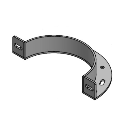 22'' Diameter, Double Wall Zero Clearance Grease Duct, Half Angle Ring