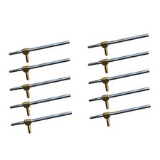 10x 4/4 Double Bass Screw  Brass Eyelet Screw Bow Making Repair Parts