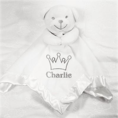 personalised teddy comforter
