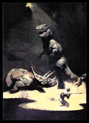 Frank Frazetta Fantasy Art Exotic Pin Up Card 29 Tyrannosaurus Rex