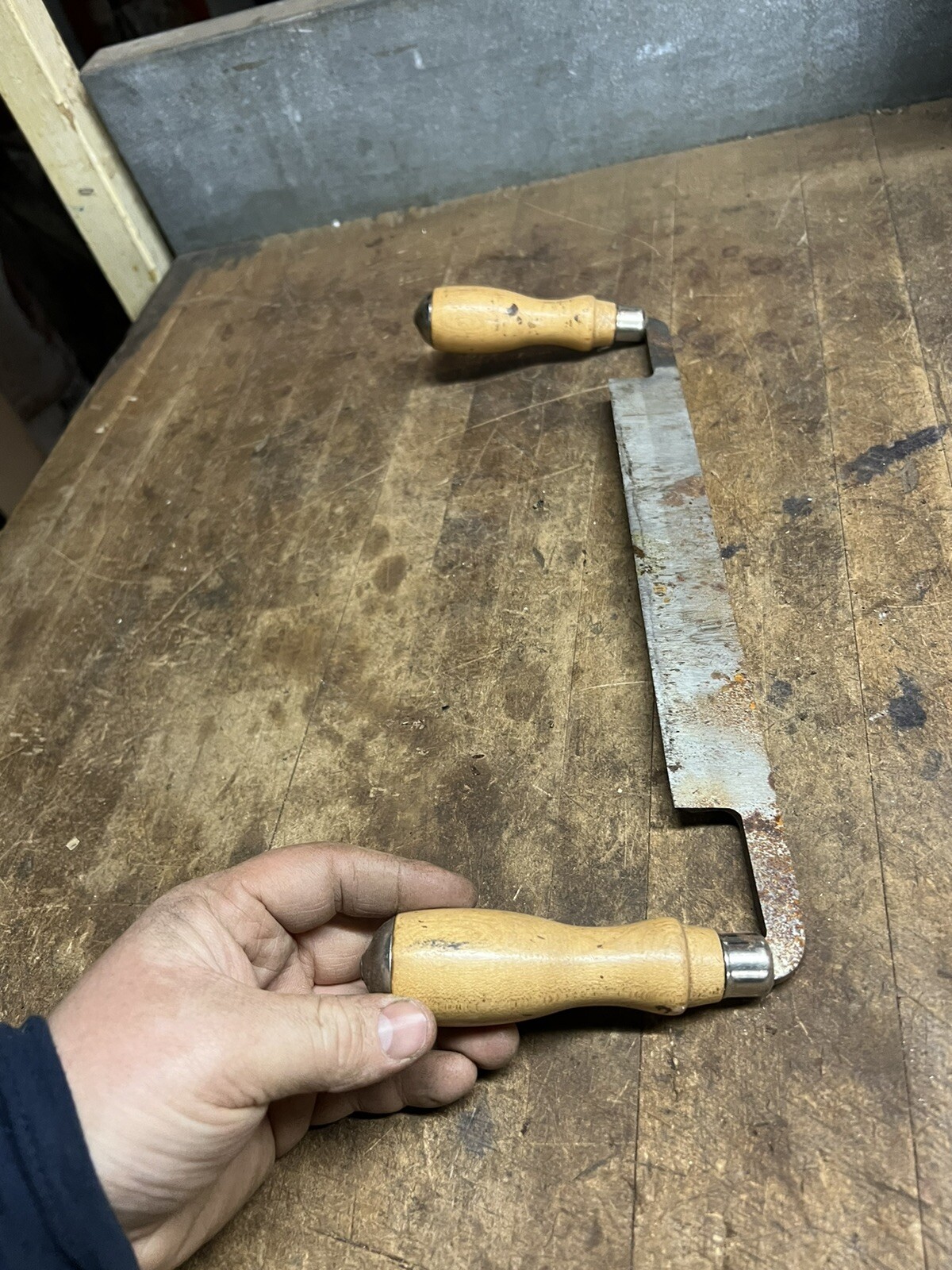 Vintage Old Greenlee Rockford ILL USA 10” Draw Knife Timber Framing