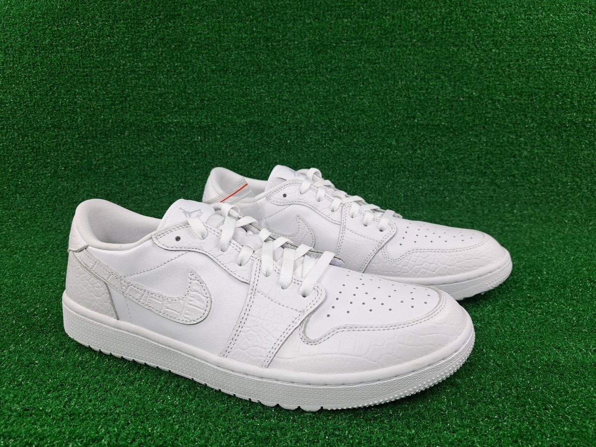 Nike Air Jordan 1 Golf Low Golf Shoes White Crocodile DD9315 Nike Air Jordan 1 Golf Low Golf Shoes White Crocodile DD9315