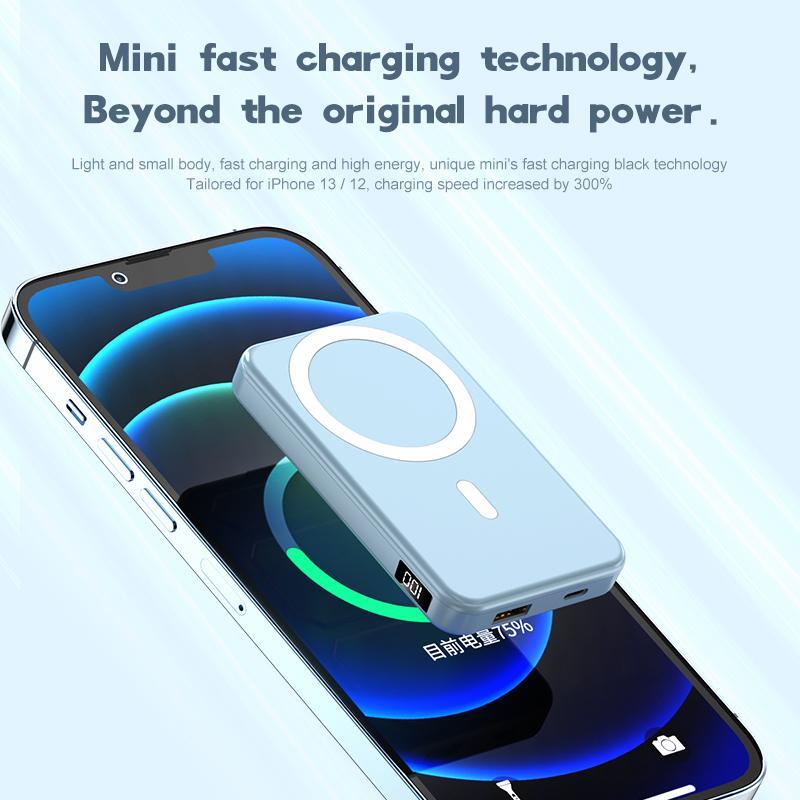 10000mAh Portable Power Bank with 15W Fast Charging, 1-USB Output, Multicolor Plastic Design for Mobile Phones and Devices