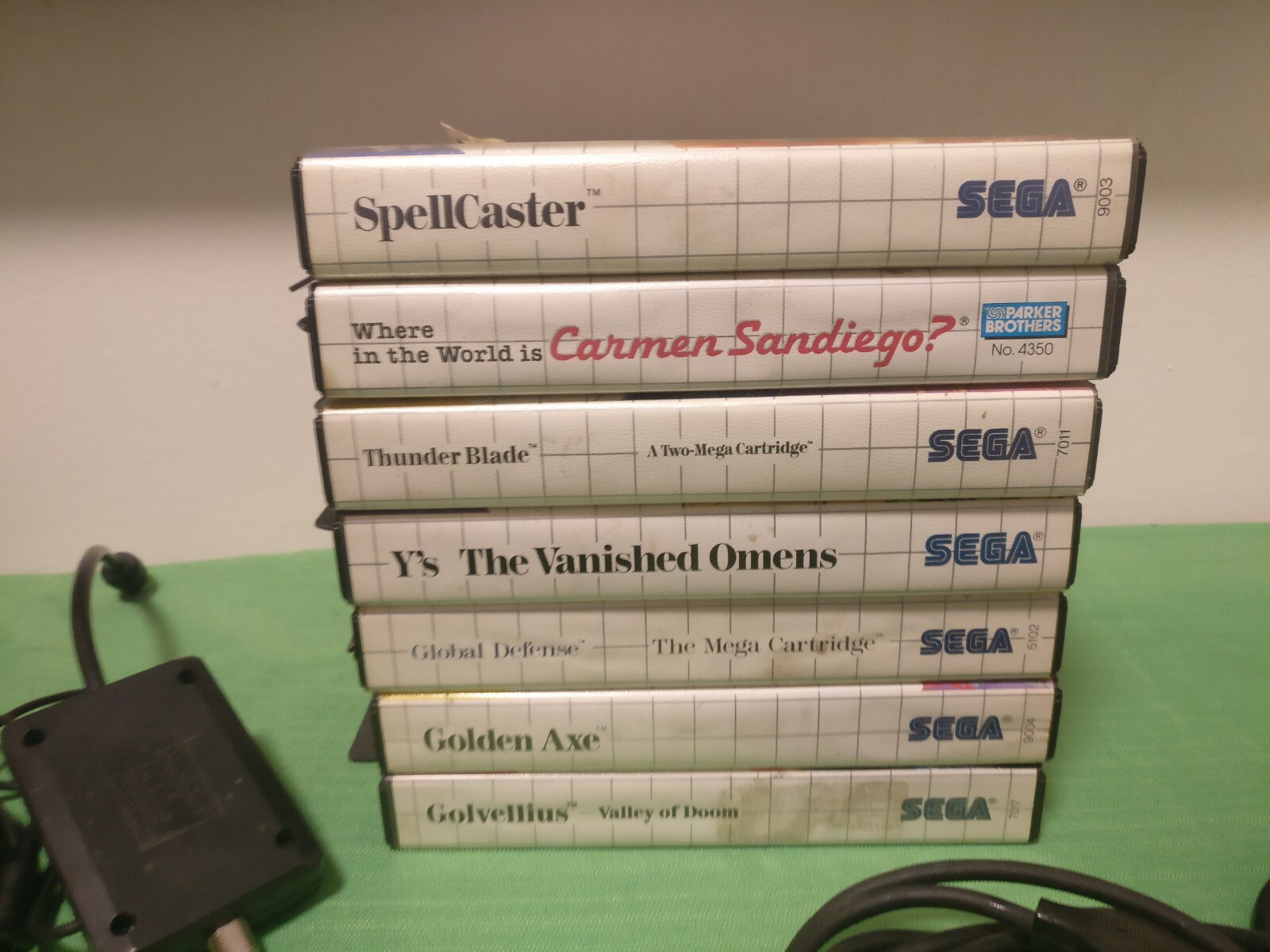 sega master system console 2 Remotes & 7games