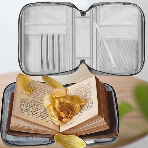 Extra Large Bible Cover Bible Handbag Bible Holder Canvas Bible Case - 第 9/12 張圖片