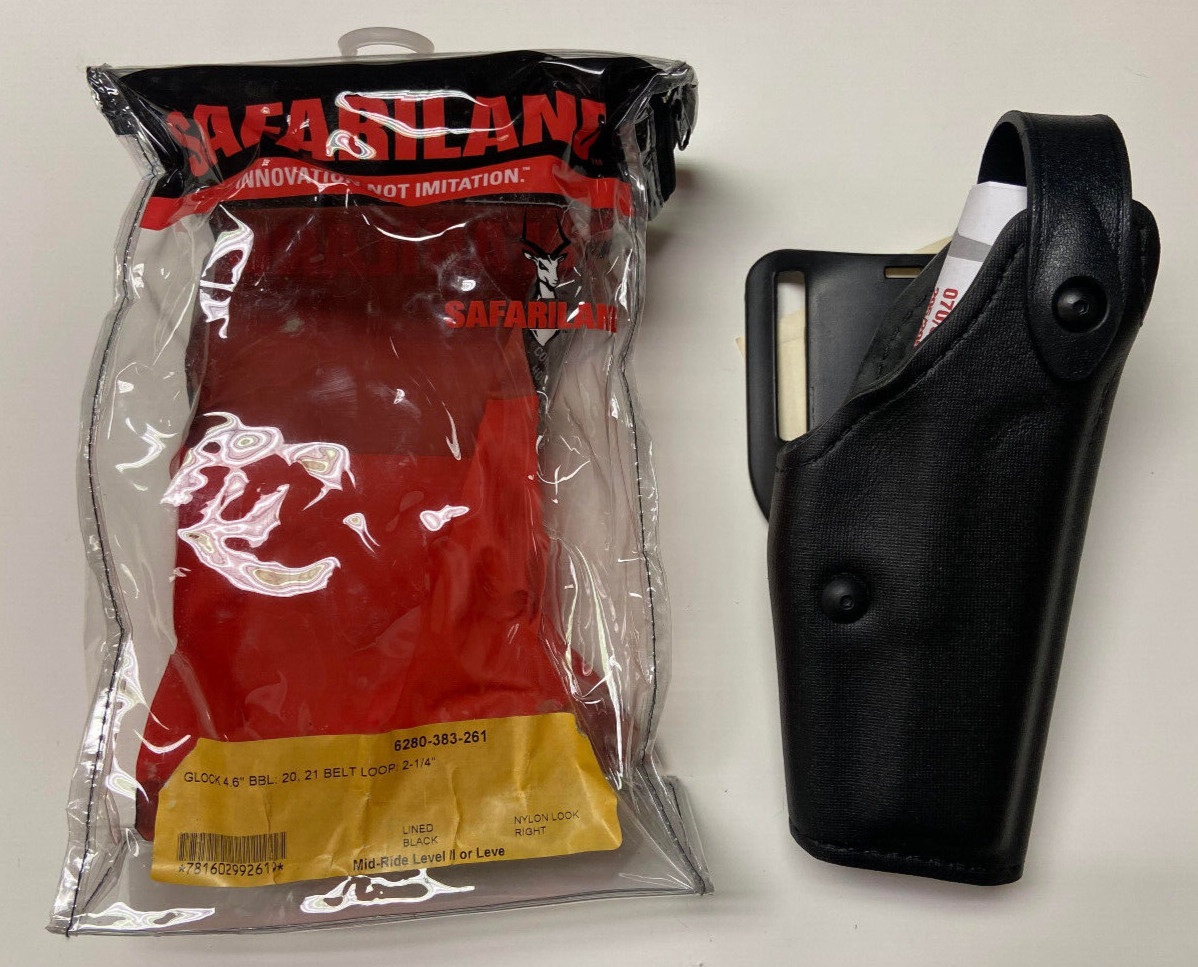 Safariland 6280 Level II/III Retention Duty Holster - Mid-Ride, STX Basketweave, For S&W M&P 4.5"