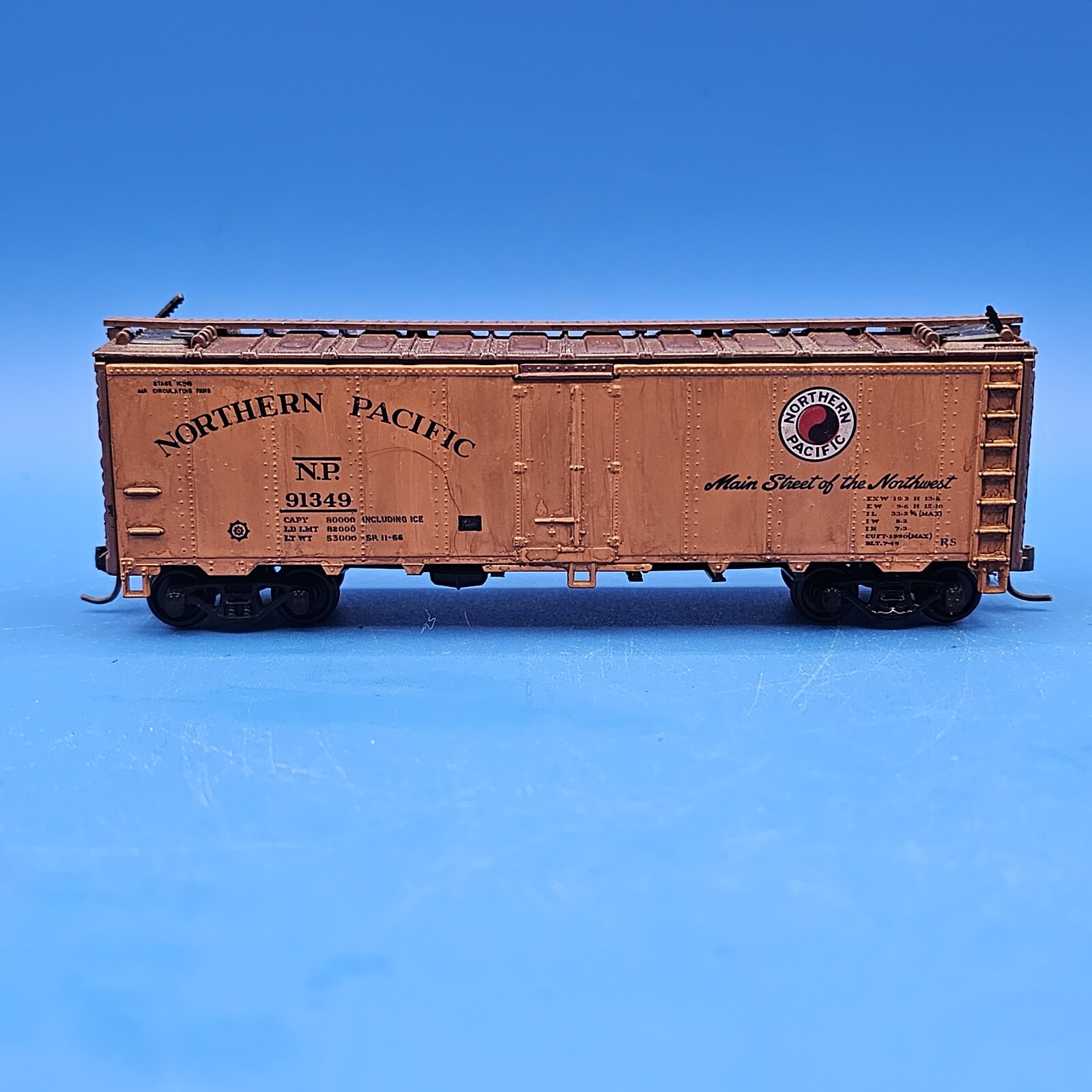 Vintage Athearn HO Northern Pacific 40' Ice Reefer Car #91349
