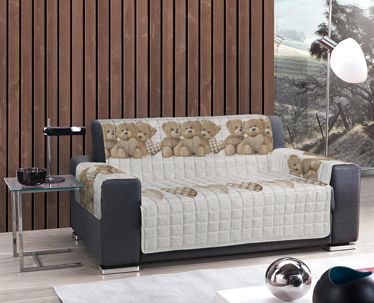 Copridivano Fodera Telo Protezione Divano Con Laccetti Fiocco Disegno Grancasa - Foto 2